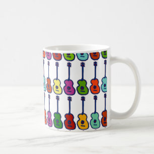 colourful music instruments coffee mug