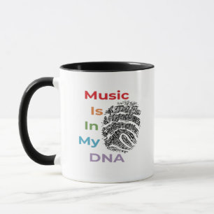 Colourful Music Is In My DNA Musician Music Notes Mug