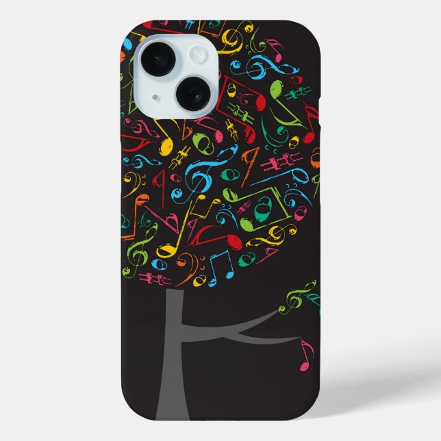 Colourful Music Musical Notes Song Singing Pop Tre Case-Mate iPhone Case (Back)