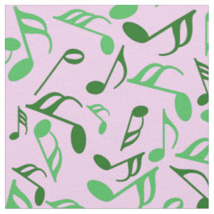 Colourful Music Notes Fabric