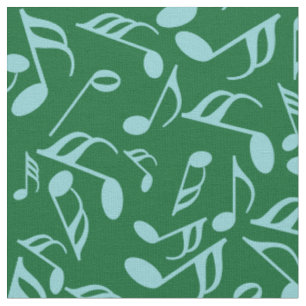 Colourful Music Notes Fabric