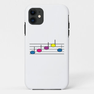 Colourful Music Notes Modern Pattern iPhone 11 Case