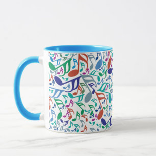 Colourful Music Notes Mug
