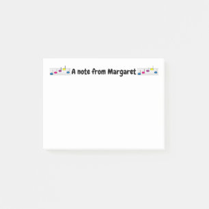 Colourful Music Notes Musical Staff Personalize
