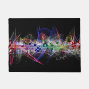 Colourful Music Style Doormat