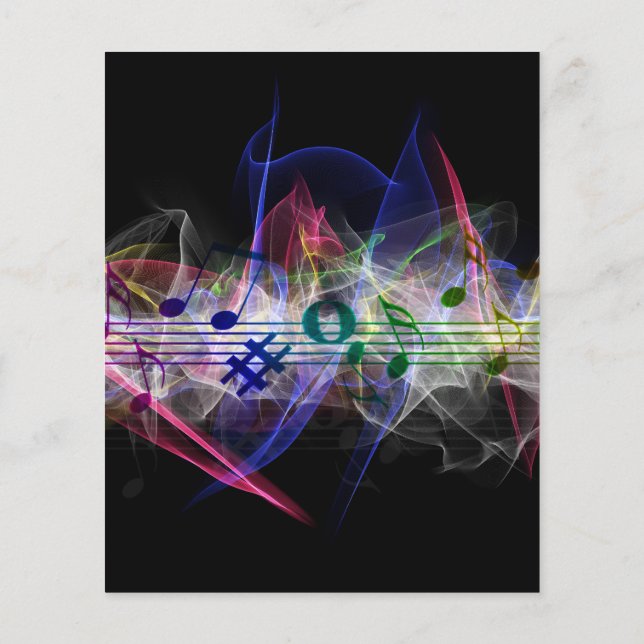 Colourful Music Style Flyer (Back)