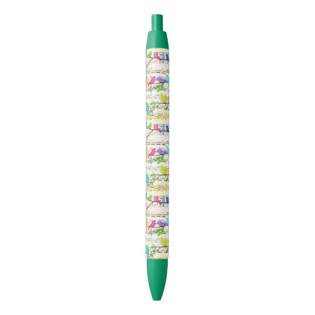 Colourful Musical Birds Pen Spring (Front Vertical)