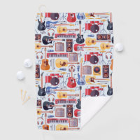 Colourful musical instruments pattern