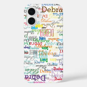 colourful name personalized iPhone 16 case
