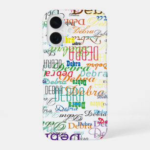 colourful name personalized iPhone 16 case