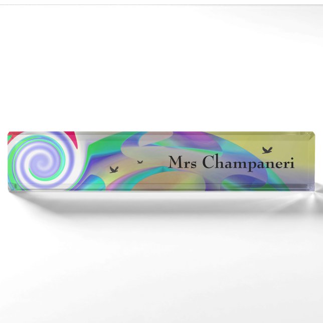 Colourful   nameplate (Front)