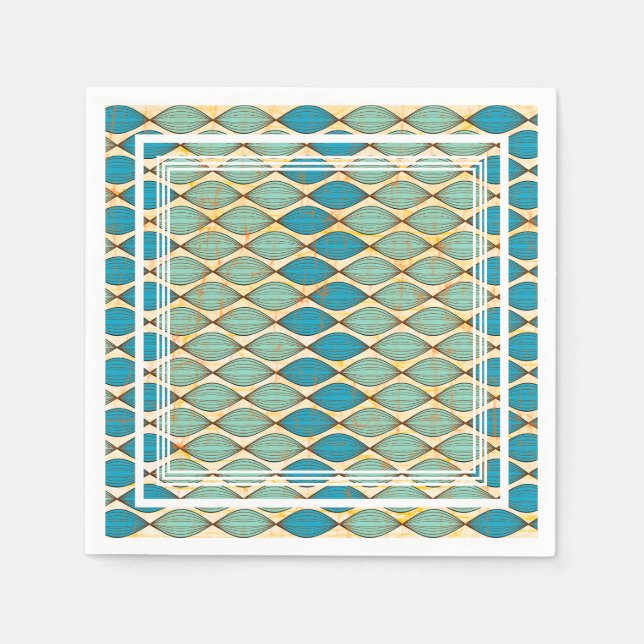 Colourful Napkin with African fabric pattern (Front)