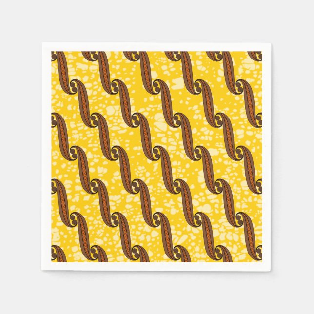 Colourful Napkin with African fabric pattern (Front)