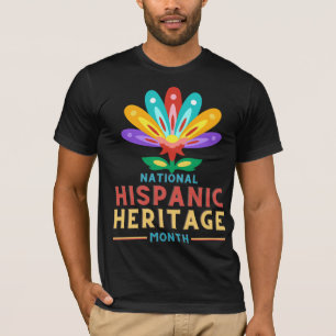 Colourful National Hispanic Heritage Month Cultura T-Shirt