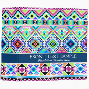 Colourful Native Aztec Tribal Binder