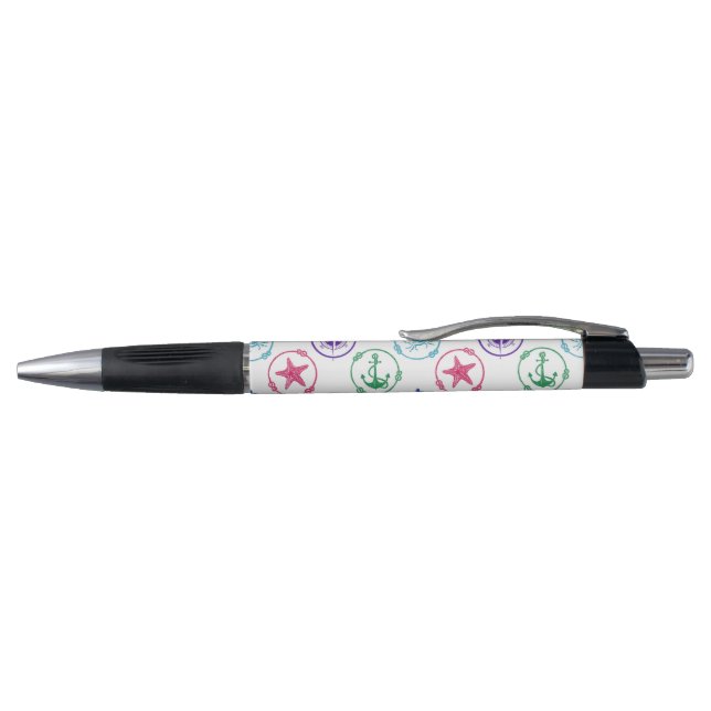 Colourful Nautical Pattern Pen (Top)