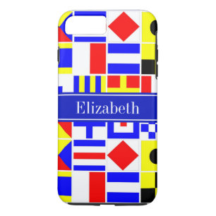 Colourful Nautical Signal Flags Royal Name Monogra Case-Mate iPhone Case