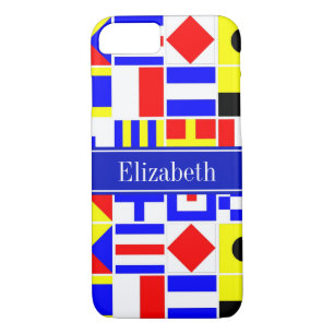 Colourful Nautical Signal Flags Royal Name Monogra Case-Mate iPhone Case