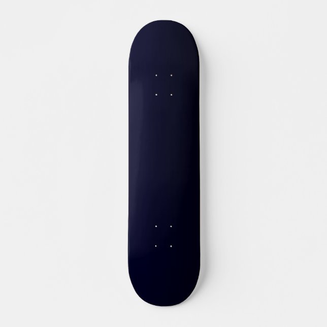 Colourful Navy Blue Watercolor Skateboard (Front)