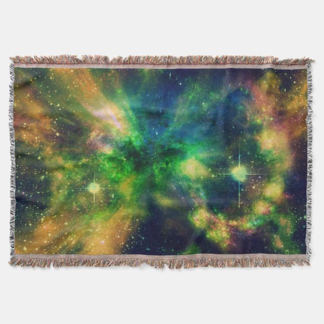 Colourful Nebula and Stars Blanket (Front)