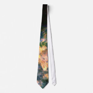 Colourful Nebula and Stars Tie
