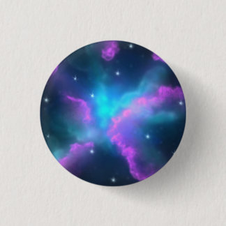 Colourful Nebula Cloud Background 1 Inch Round Button