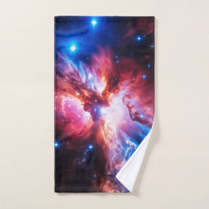 Colourful Nebula Galaxy Space Stars Cosmic Univers Hand Towel