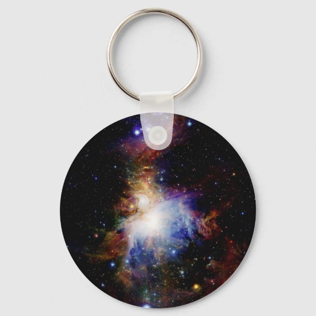 Colourful Nebula Keychain (Front)