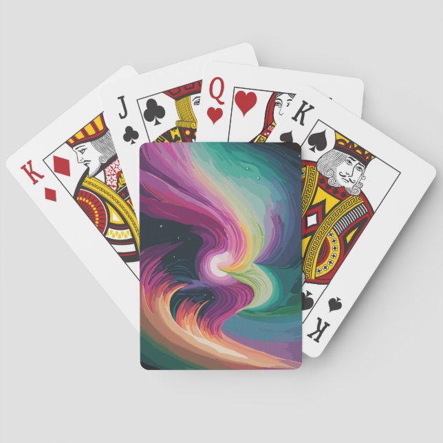 Colourful Nebula Playing Cards (Back)