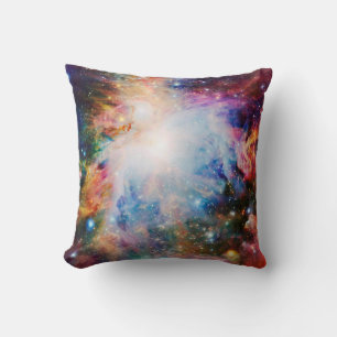 Colourful Nebula Throw Pillow