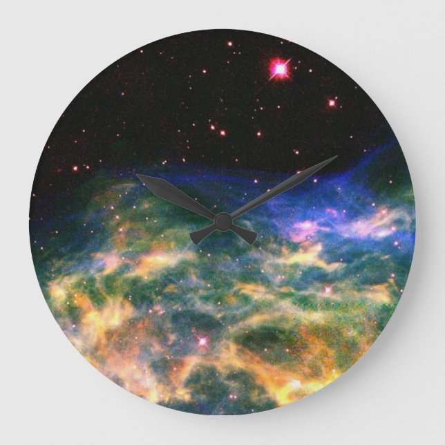 Colourful Nebula Wall Clock (Front)
