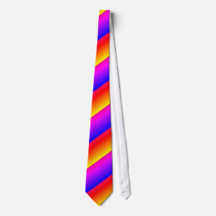 Colourful Neck Tie Rainbow Colours