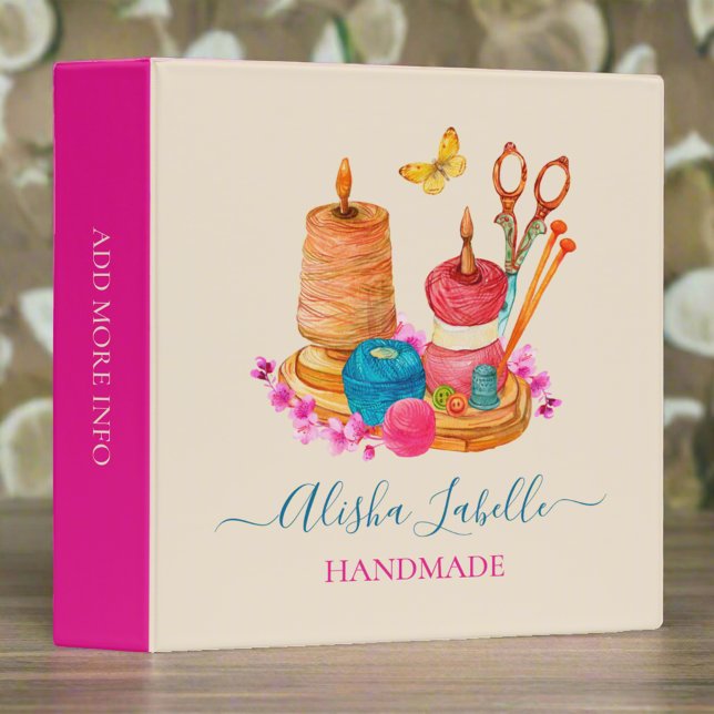 Colourful Needle & Tread Seamstress Dressmaker Binder (Creator Uploaded)