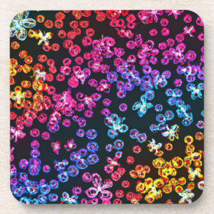 Colourful Neon Art Design, Buy Now Coaster