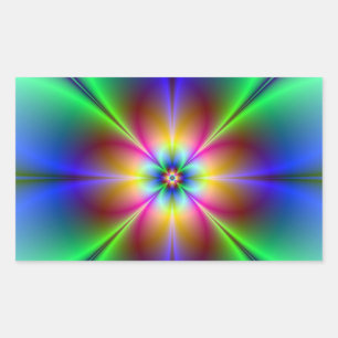 Colourful Neon Daisy Sticker