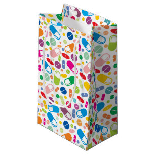 Colourful Neon Drug Pattern Small Gift Bag