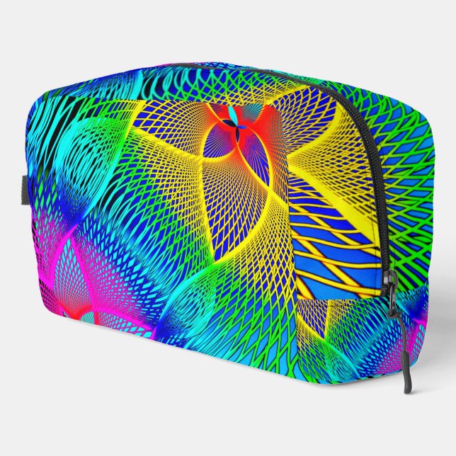 Colourful Neon Lights Dopp Kit (Right Corner)