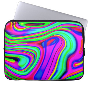 Colourful Neon Patterns. Buy Now Laptop Sleeve
