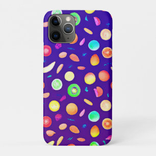 Colourful Neon Tropical Fruit Pattern iPhone 11 Pro Case