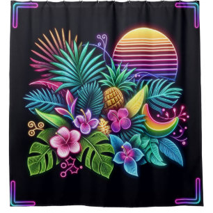 Colourful Neon tropical/Hawaiian