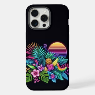 Colourful Neon tropical/Hawaiian iPhone 15 Pro Max Case