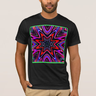 Colourful Neon Vibes Pattern T-Shirt