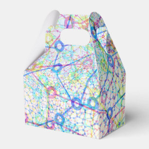 Colourful Network Diagram Favor Box