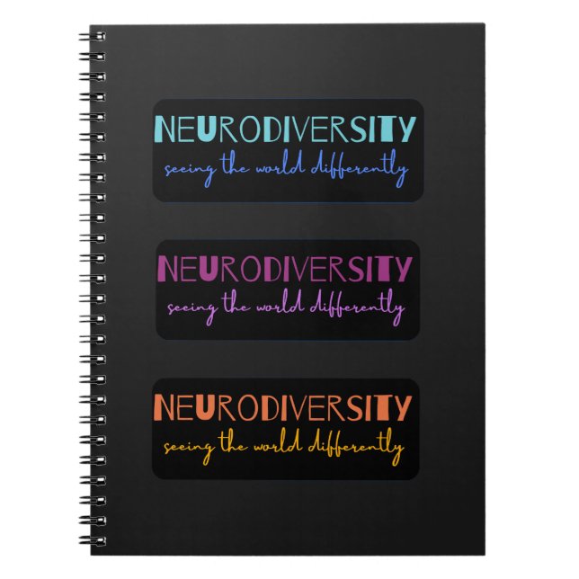 Colourful Neurodiversity  Notebook (Front)
