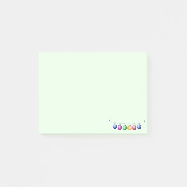 Colourful New year decorations Post-it Notes (Front)