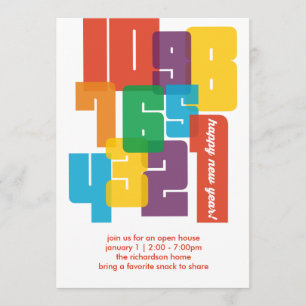 Colourful New Year Invitation