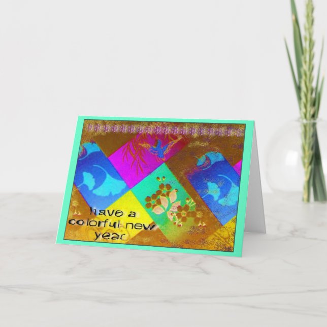 Colourful New Year's Card (Front)