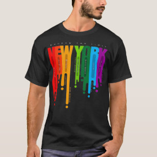 Colourful New York City Fashion Cool New York Ci T-Shirt
