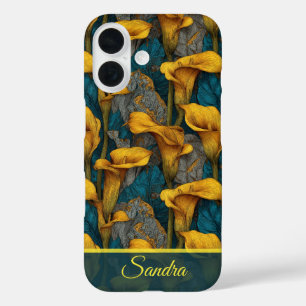 Colourful Newlywed Gift Calla Lilies Flower Name iPhone 16 Case