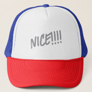 Colourful "NICE!!!!" Trucker Hat